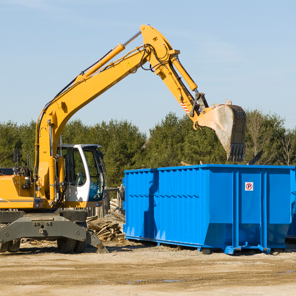 is there a minimum or maximum amount of waste i can put in a residential dumpster in Weimar California